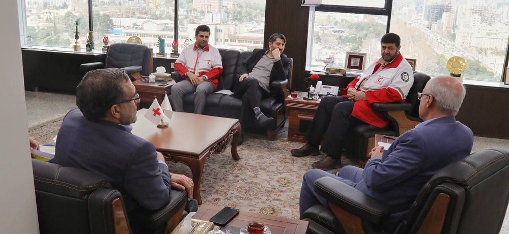 دیدار دکتر همایون سامه یح با دکتر کولیوند(مدیر مرکز هلال احمر ایران)