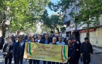 حضور نماینده کلیمیان ایران در راهپیمایی روز قدس